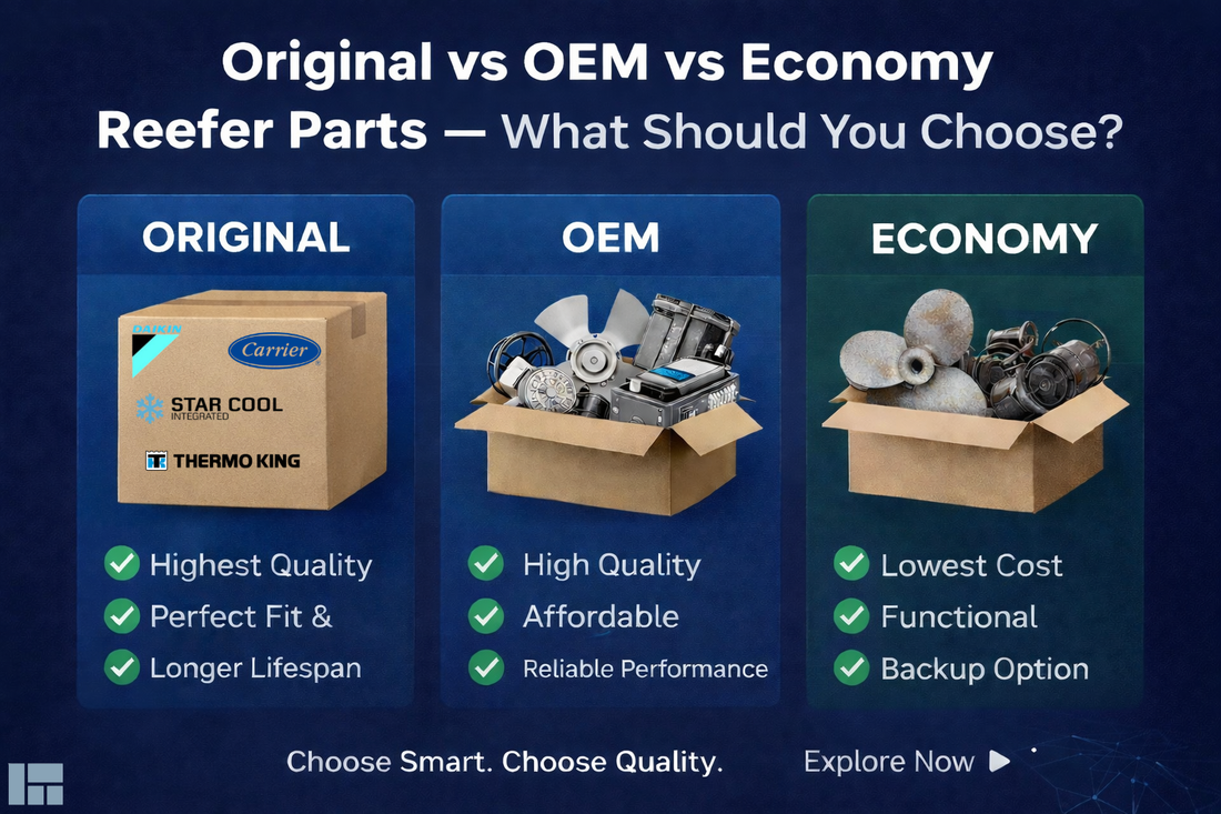 Original vs OEM vs Economy Reefer Parts — What Should You Choose?